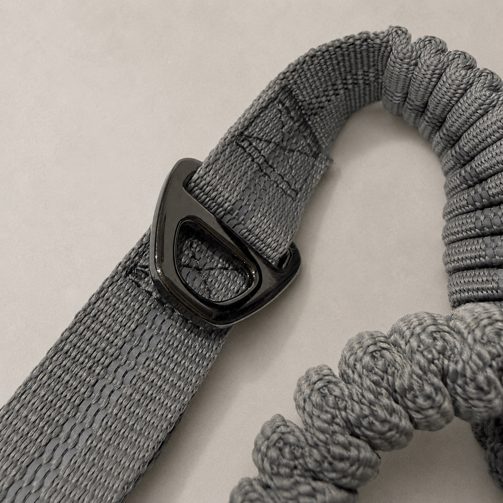 RoamFlex Bungee Dog Leash — Stone Grey