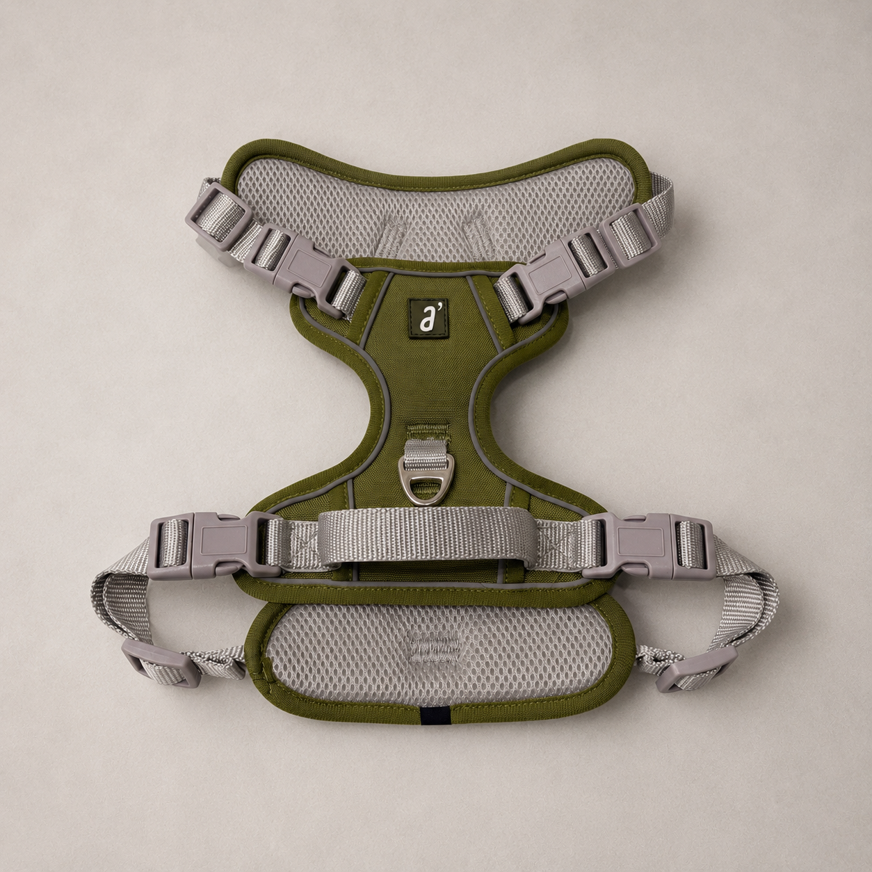RoamFit Y-Shaped Dog Harness — Olive Trail