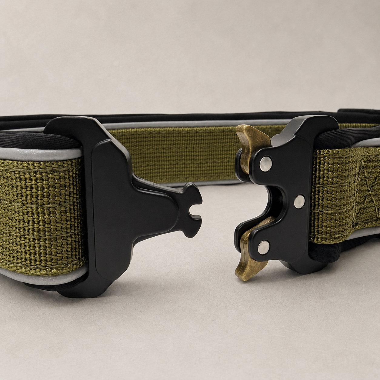 RoamBand Adjustable Dog Collar — Olive Trail