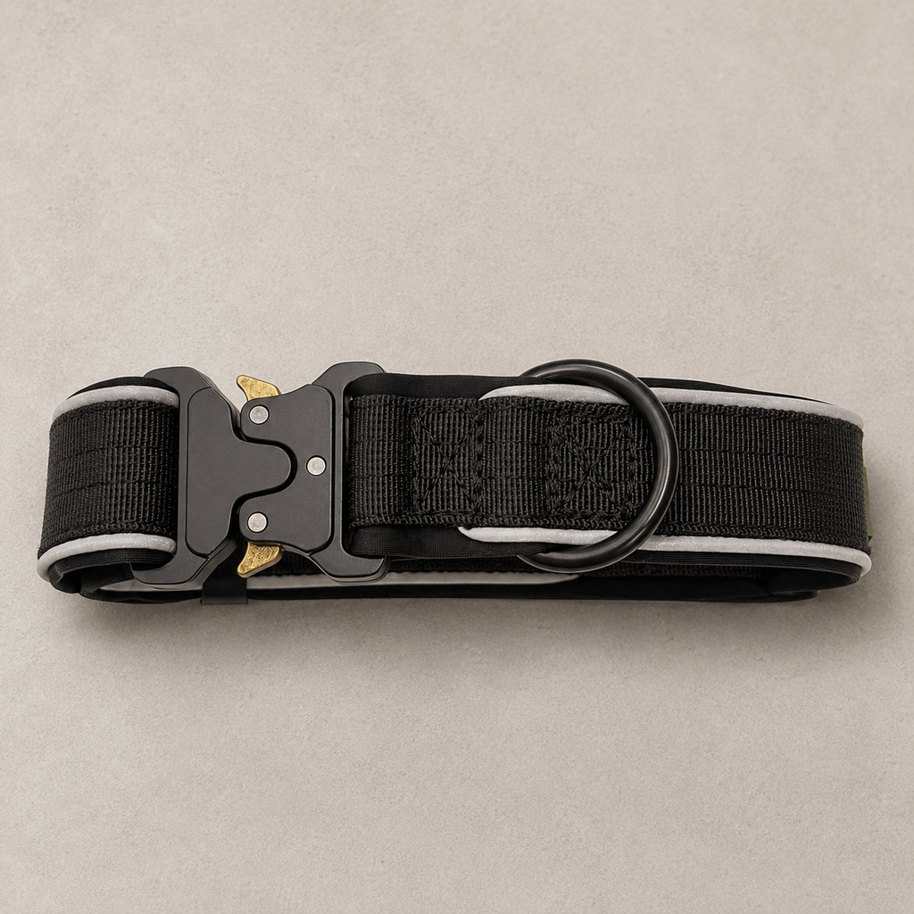 RoamBand Adjustable Dog Collar — Midnight Black