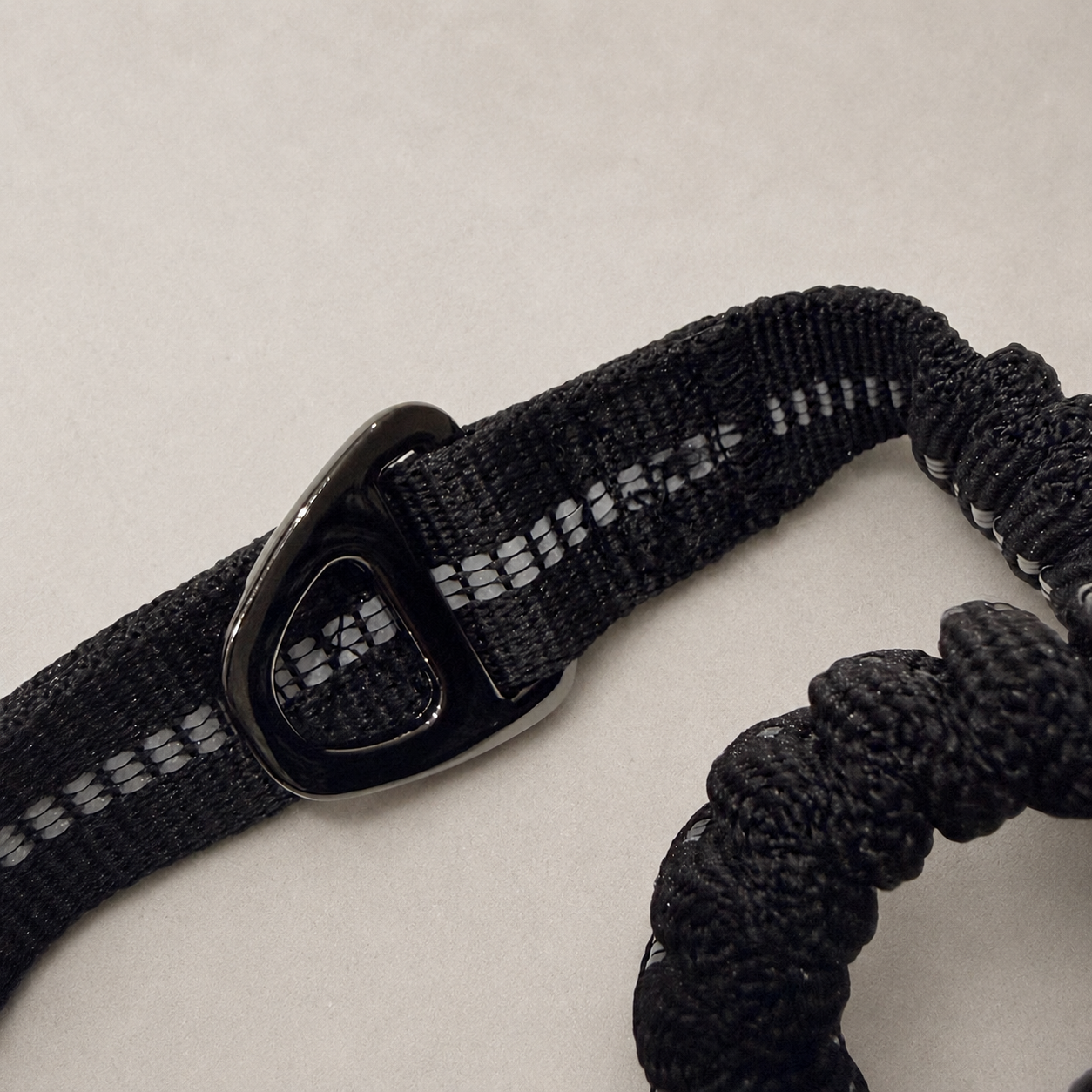 RoamFlex Bungee Dog Leash — Midnight Black