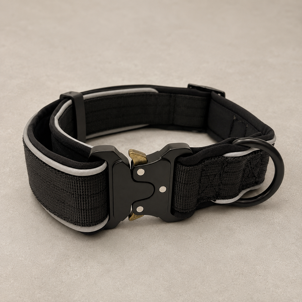 RoamBand Adjustable Dog Collar — Midnight Black