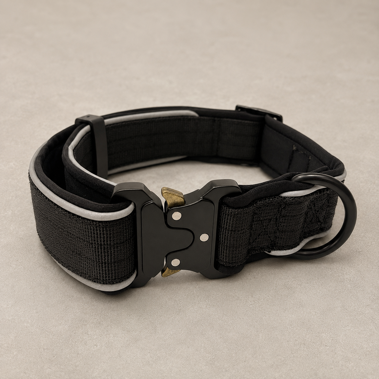 RoamBand Adjustable Dog Collar — Midnight Black