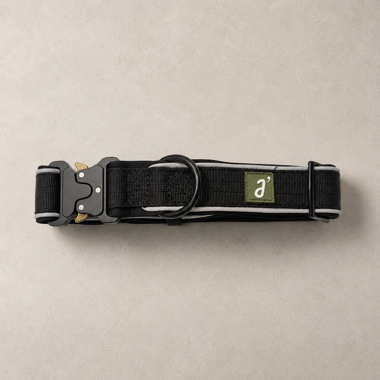 RoamBand Adjustable Dog Collar — Midnight Black