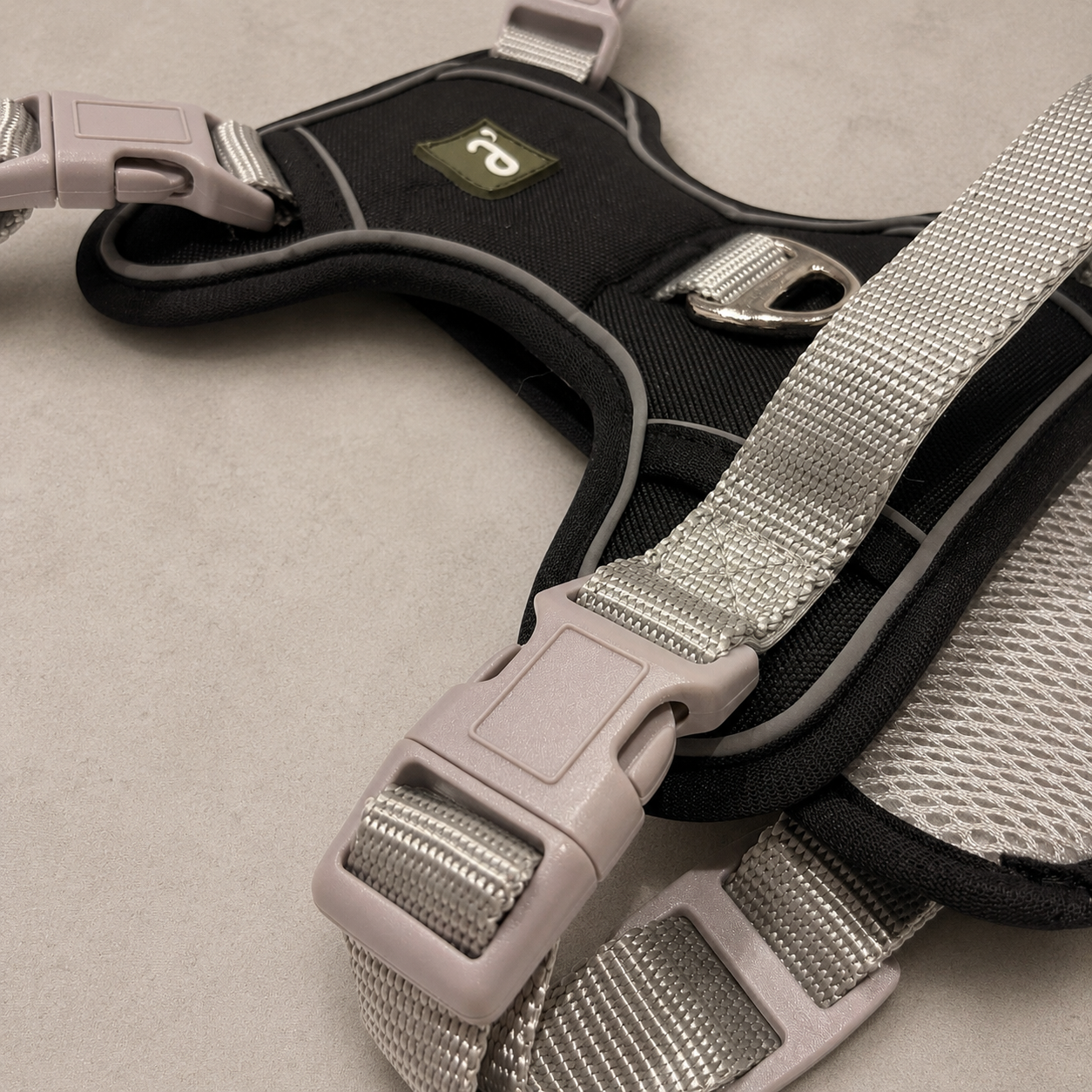 RoamFit Y-Shaped Dog Harness — Midnight Black