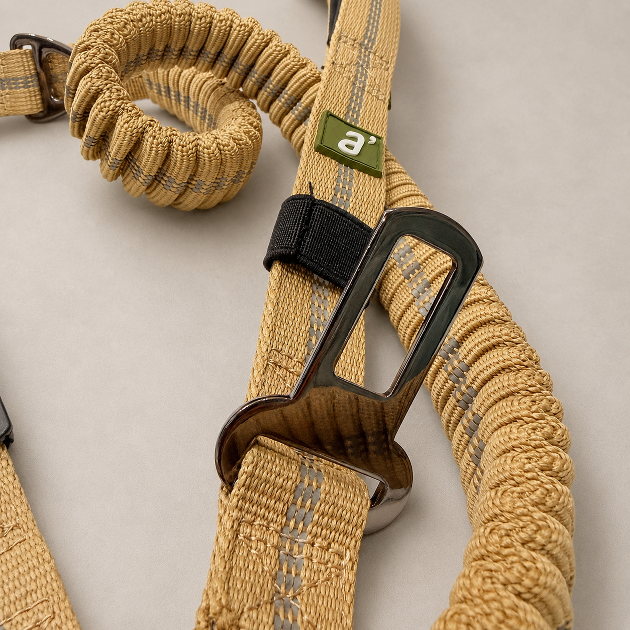 RoamFlex Bungee Dog Leash — Trail Sand