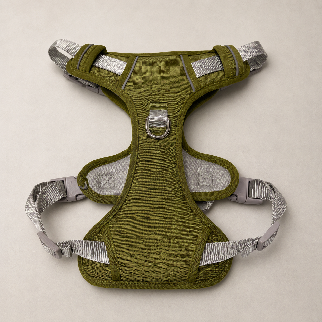 RoamFit Y-Shaped Dog Harness — Olive Trail