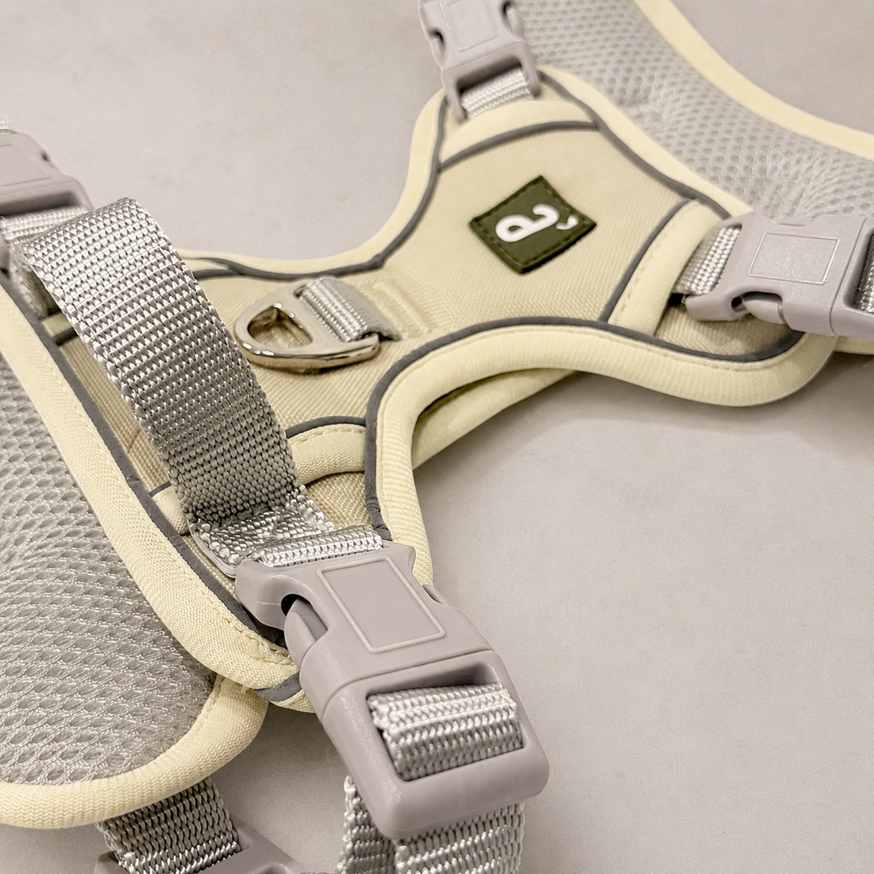 RoamFit Y-Shaped Dog Harness — Sandstone Cream