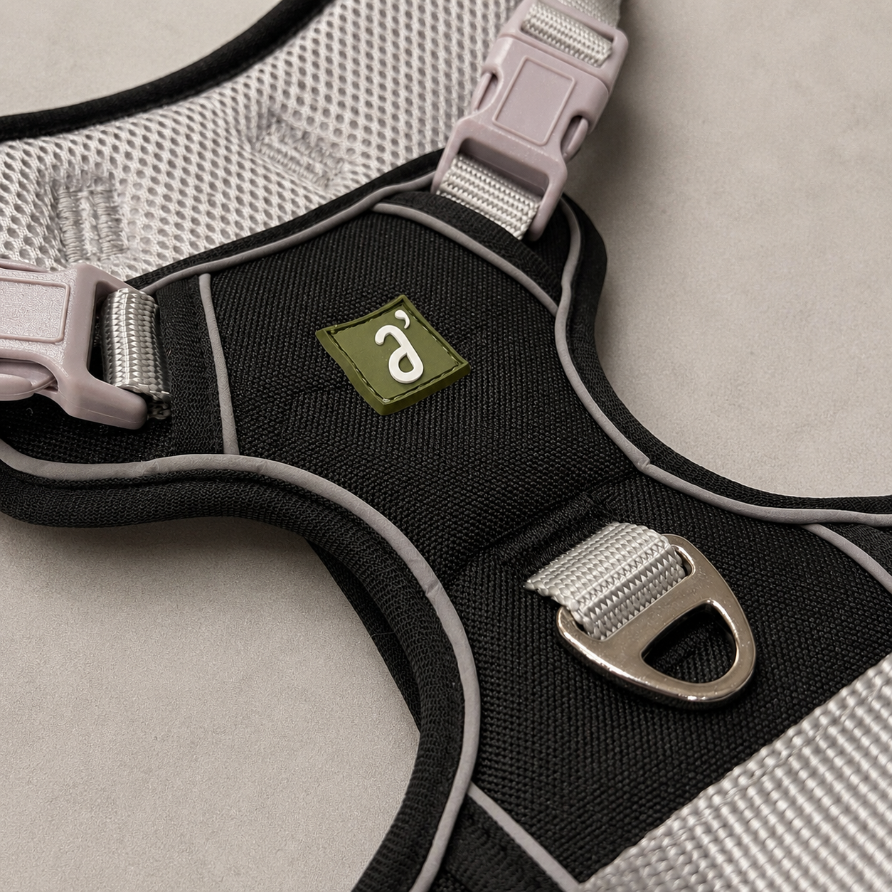 RoamFit Y-Shaped Dog Harness — Midnight Black